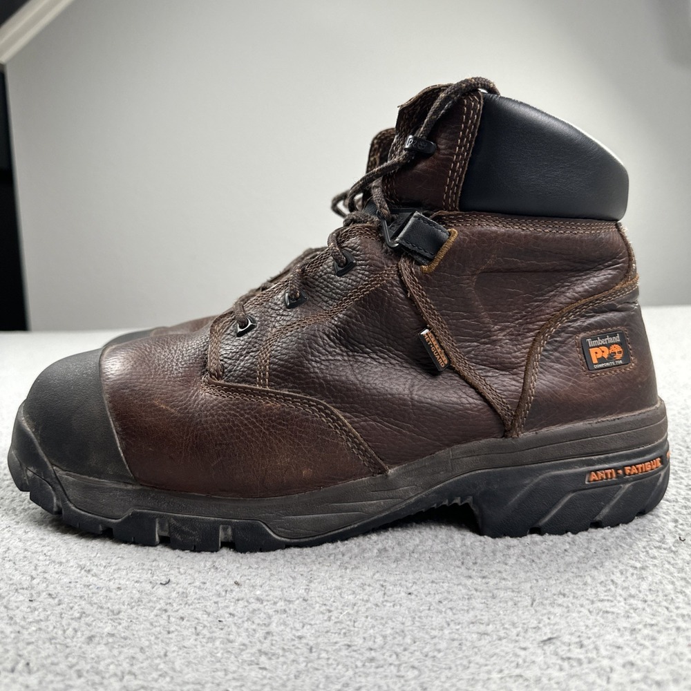 Timberland Pro Boots Men 14M Brown Composite Toe‎ Anti Fatigue Work PRO215